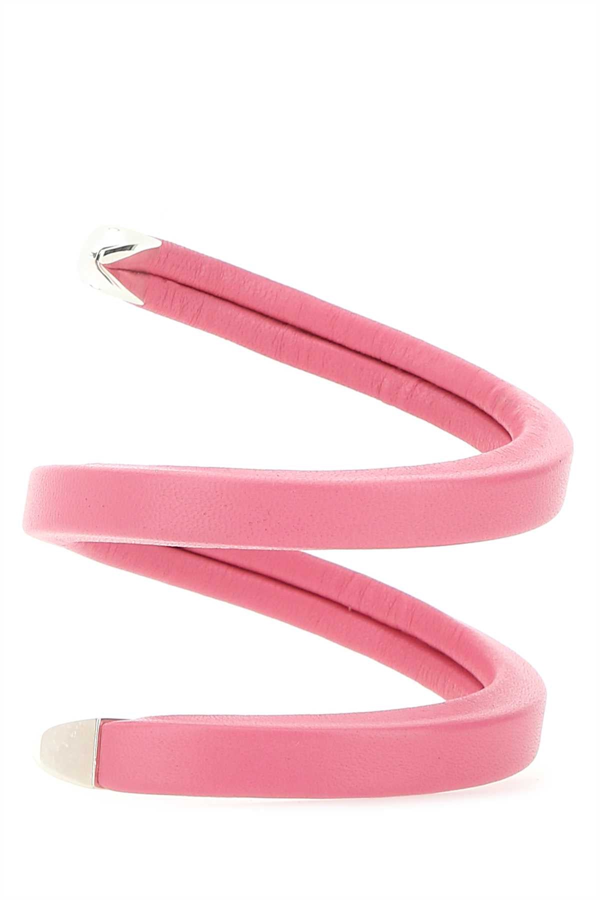 Bottega Veneta Women Pink Nappa Leather Bracelet