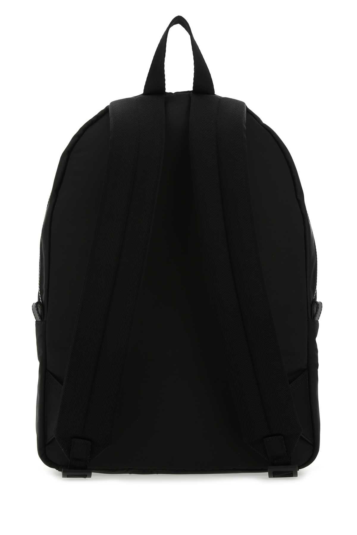 Alexander Mcqueen Men Black Canvas Metropolitan Backpack