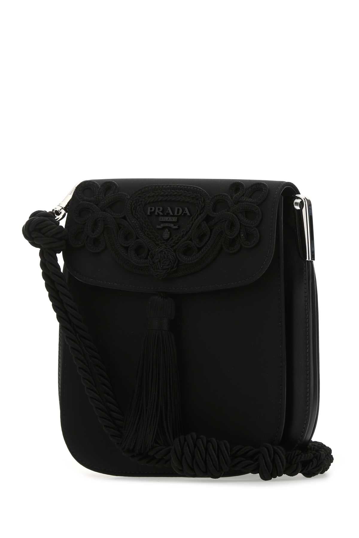Prada Women Black Nylon Crossbody Bag
