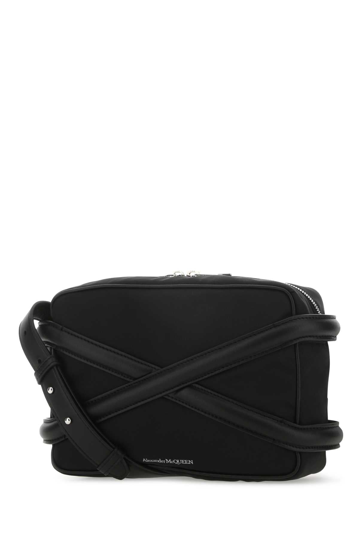 Alexander Mcqueen Men Black Nylon Harness Crossbody Bag
