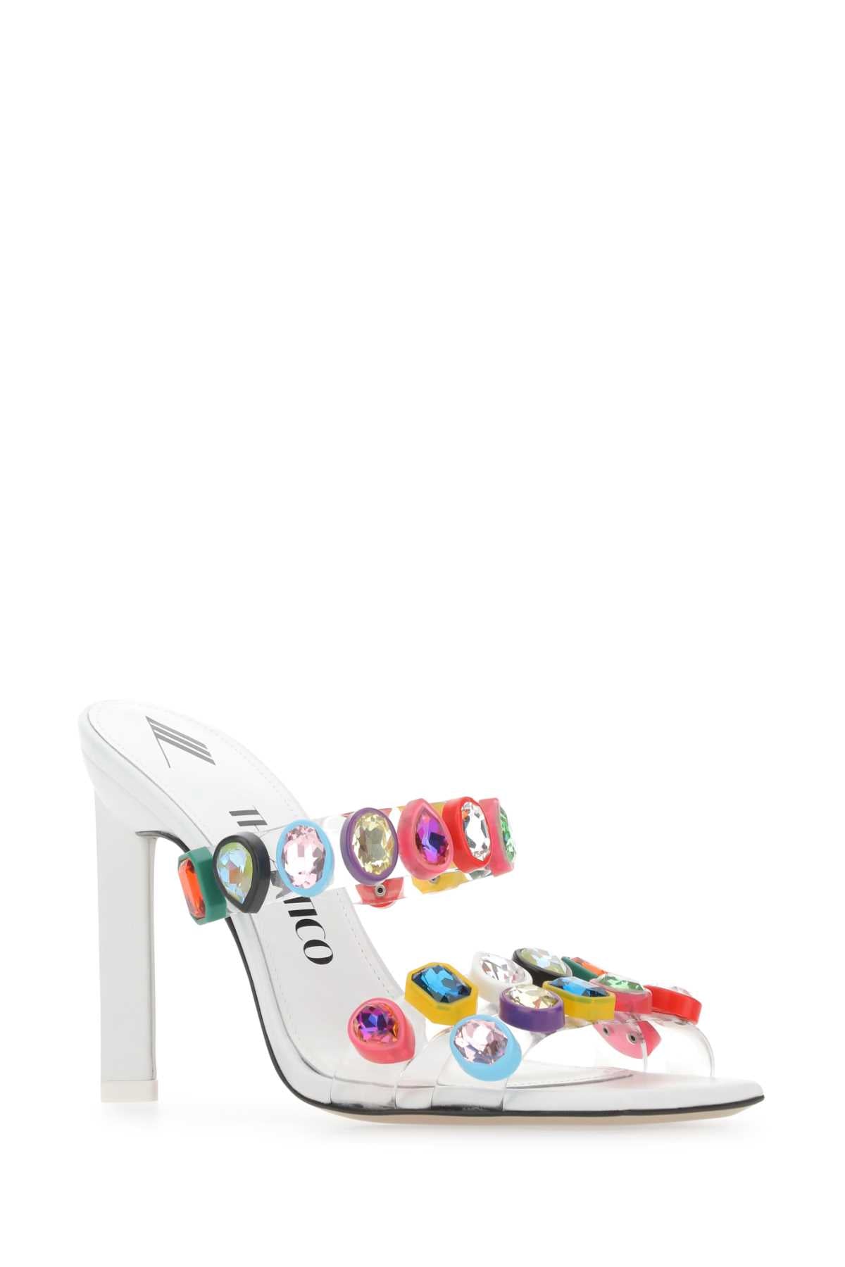 The Attico Women Embellished Pvc Nanci Mules