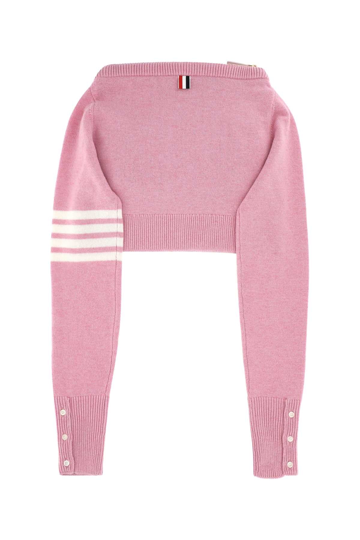 Thom Browne Unisex Pink Wool Clutch