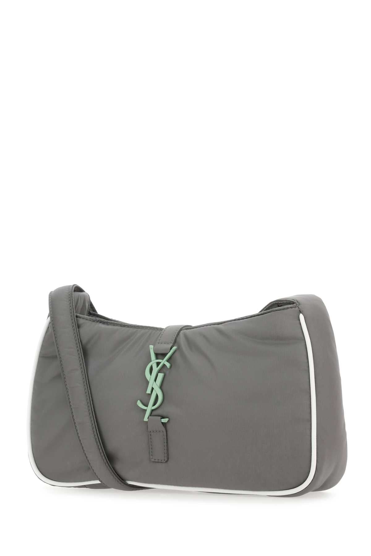 Saint Laurent Men Grey Econyl⮠Le 5 À 7 Shoulder Bag