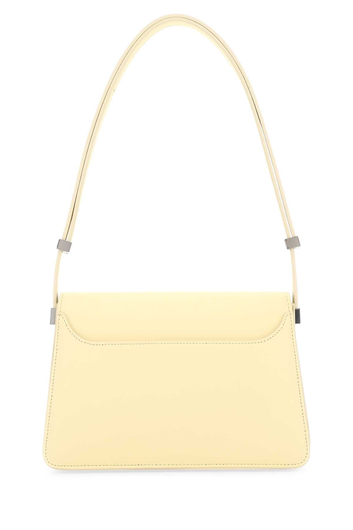 Lanvin Women Pastel Yellow Leather Concerto Shoulder Bag