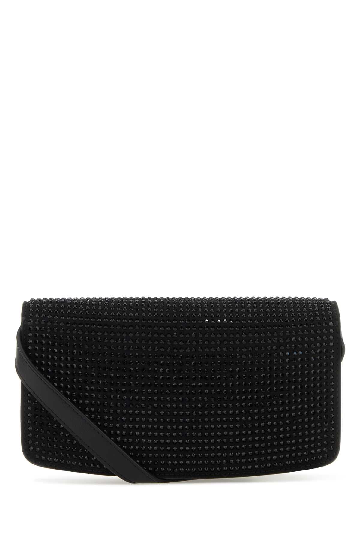 Stella Mccartney Women Black Alter Mat Mini S-Wave Wallet
