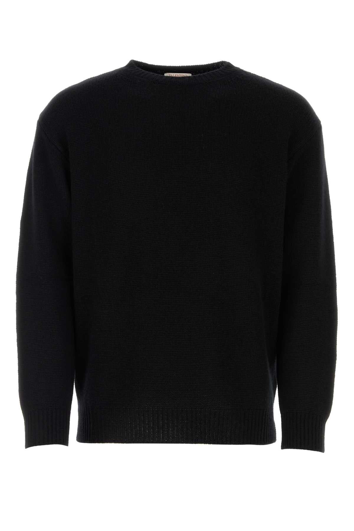 Valentino Garavani Men Black Cashmere Sweater