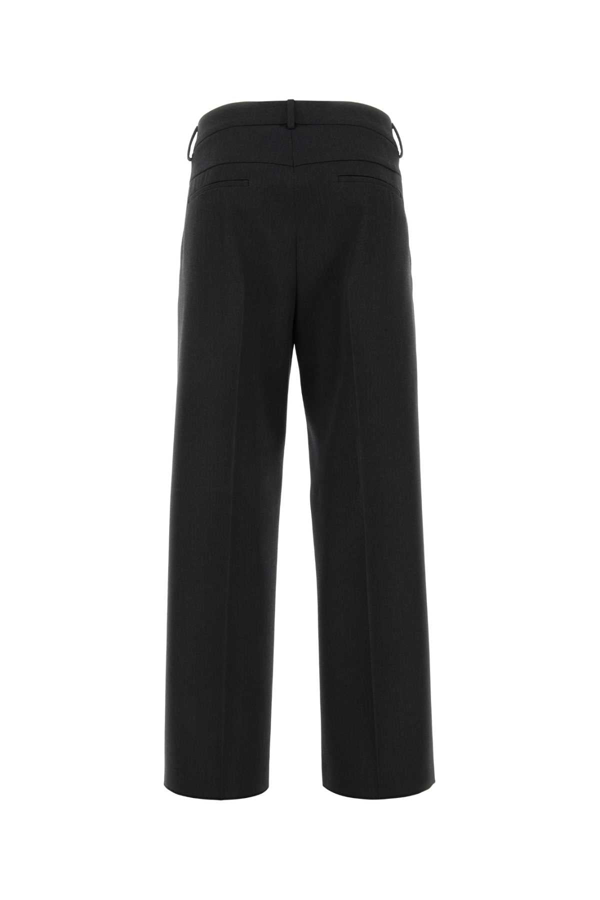 Valentino Garavani Men Graphite Wool Pant