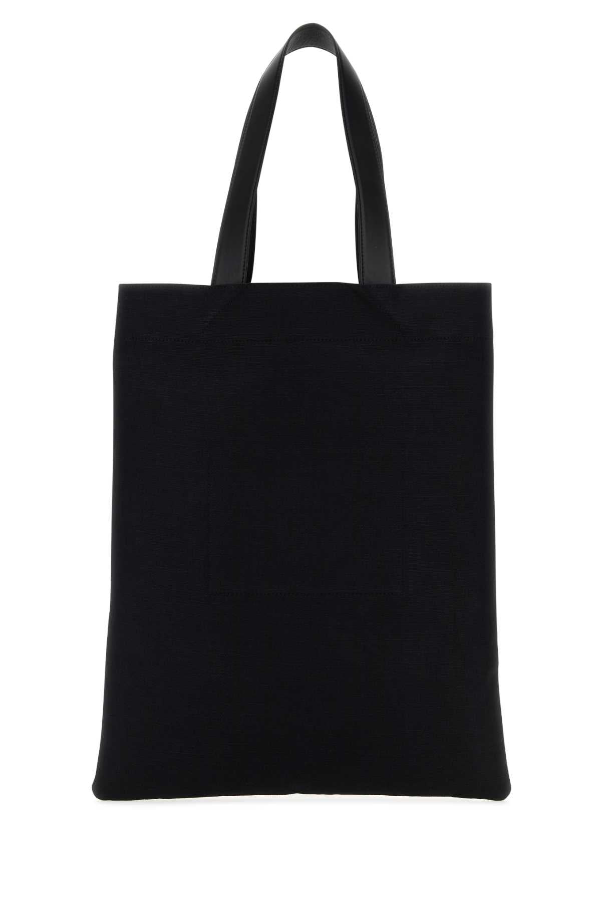 Jil Sander Men Black Canvas Medium Book Shopping Bag