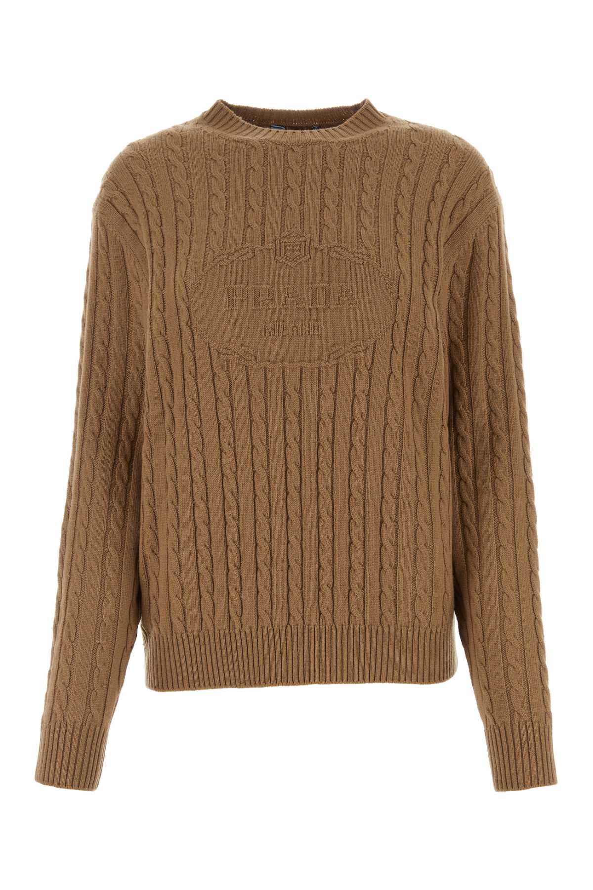 Prada Women Biscuit Cashmere Sweater