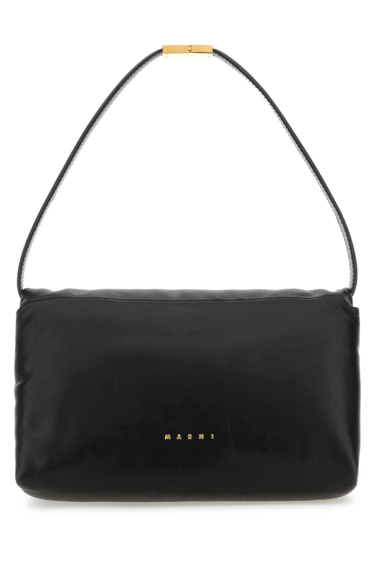 Marni Women Black Leather Shoulder Bag