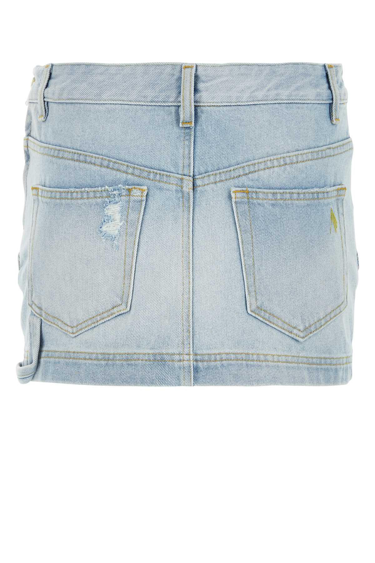 The Attico Women Denim Mini Skirt