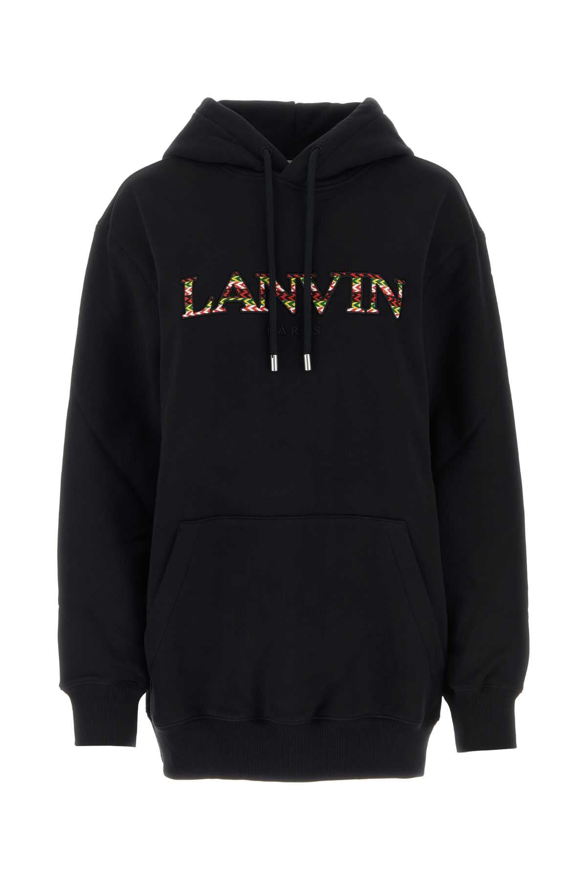 Lanvin Women Black Cotton Sweatshirt