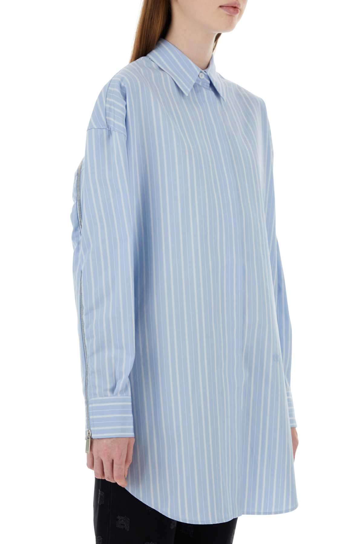 Off White Women Embroidered Poplin Shirt Dress