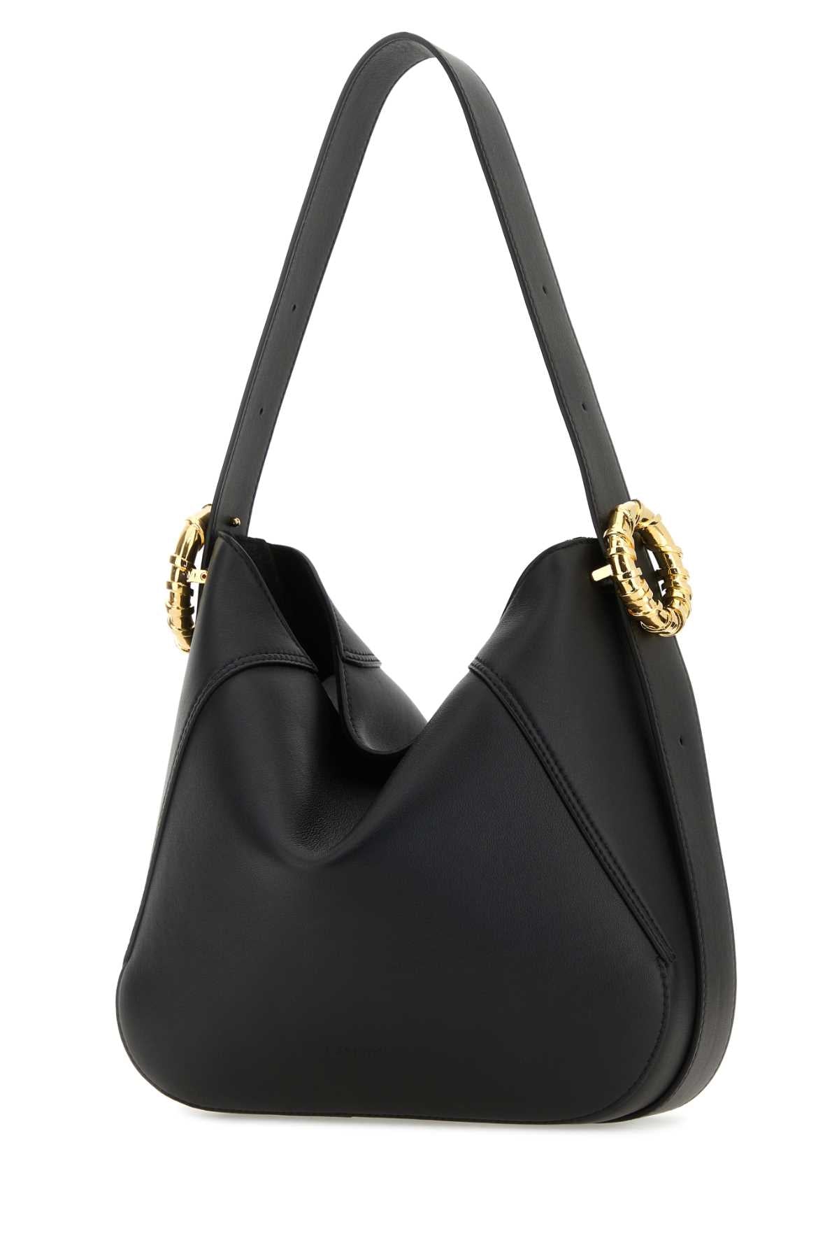 Lanvin Women Black Leather Melodie Shoulder Bag