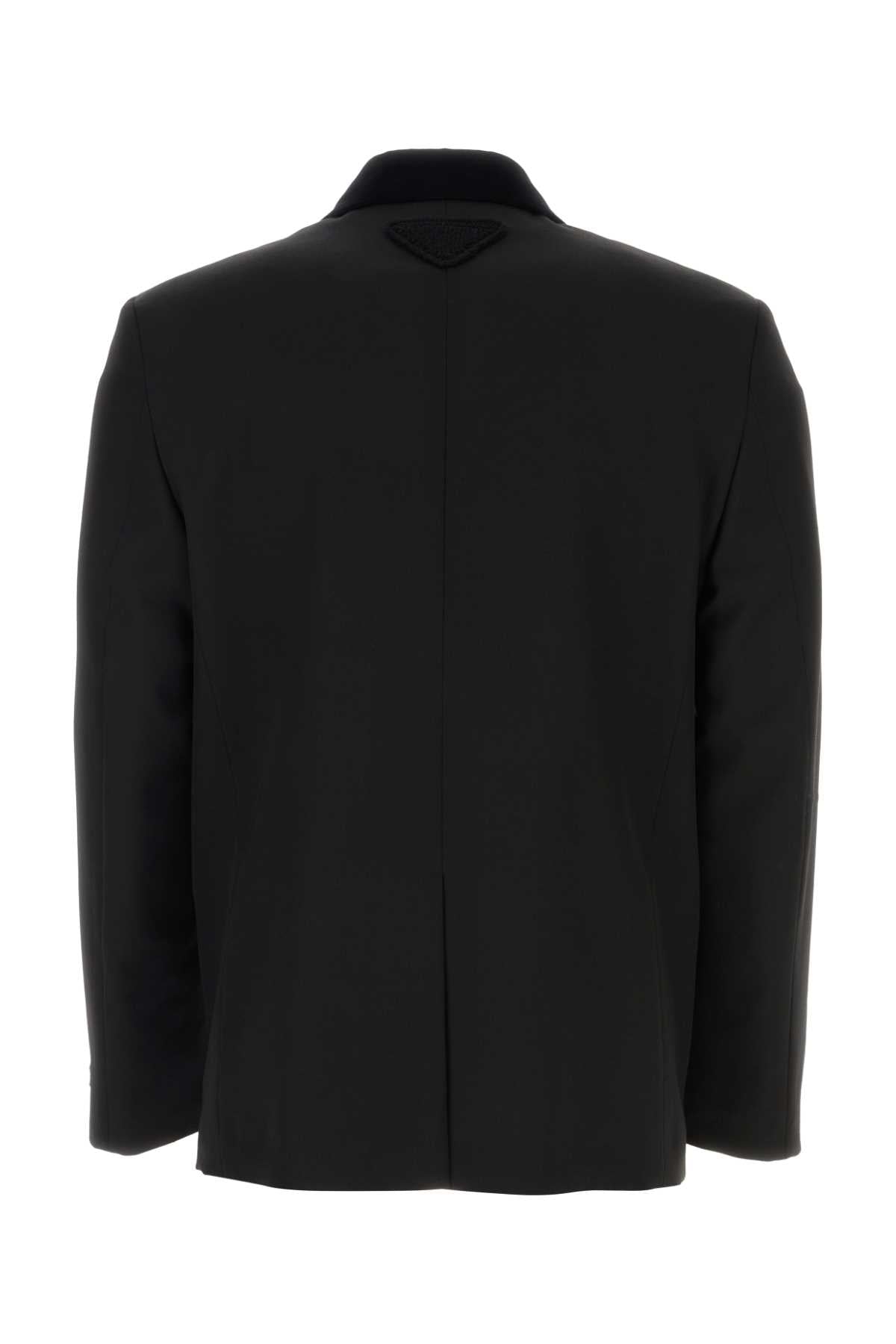 Prada Men Black Wool Blazer