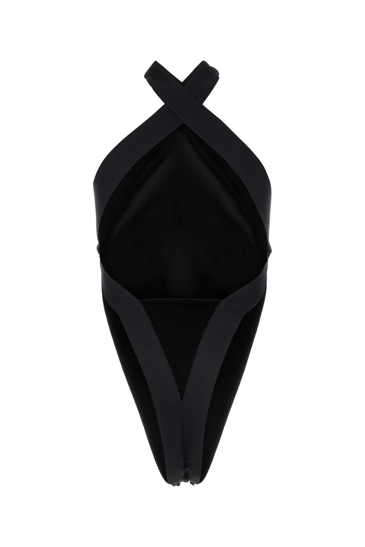 Saint Laurent Women Black Velvet Bodysuit