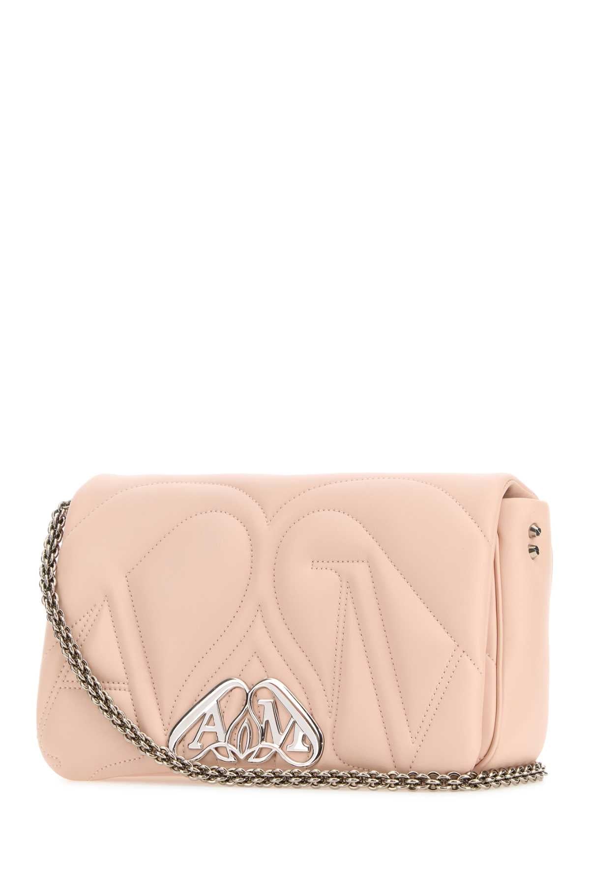 Alexander Mcqueen Women Pink Leather Small Seal Shoulder Bag