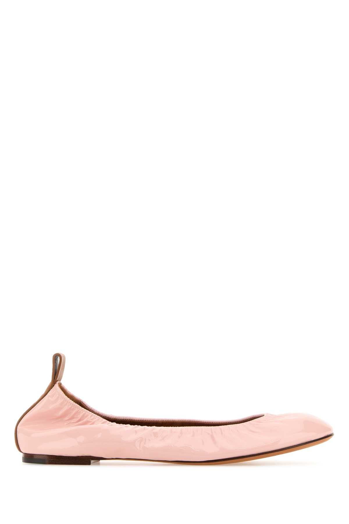 Lanvin Women Pink Leather Ballerinas