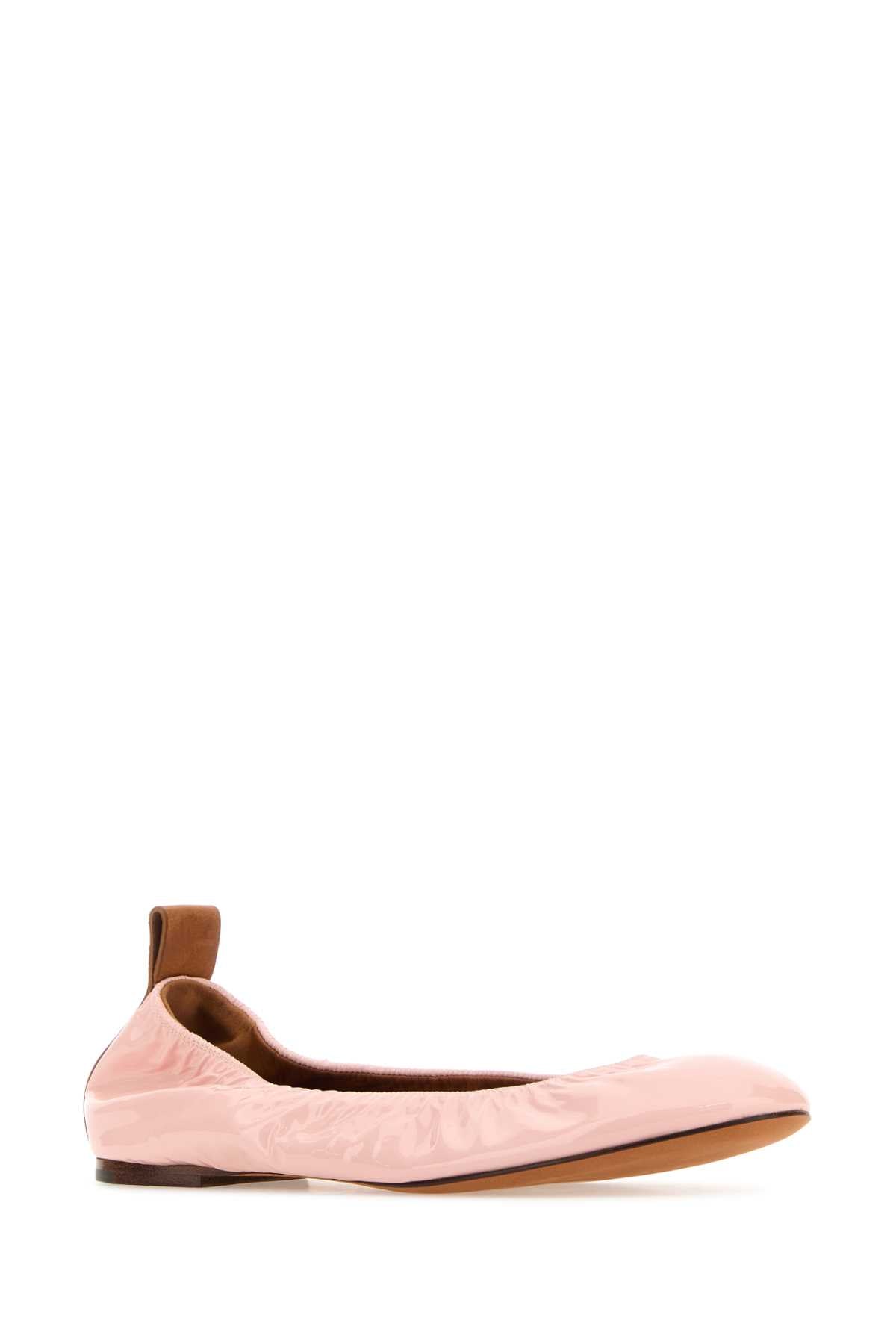 Lanvin Women Pink Leather Ballerinas