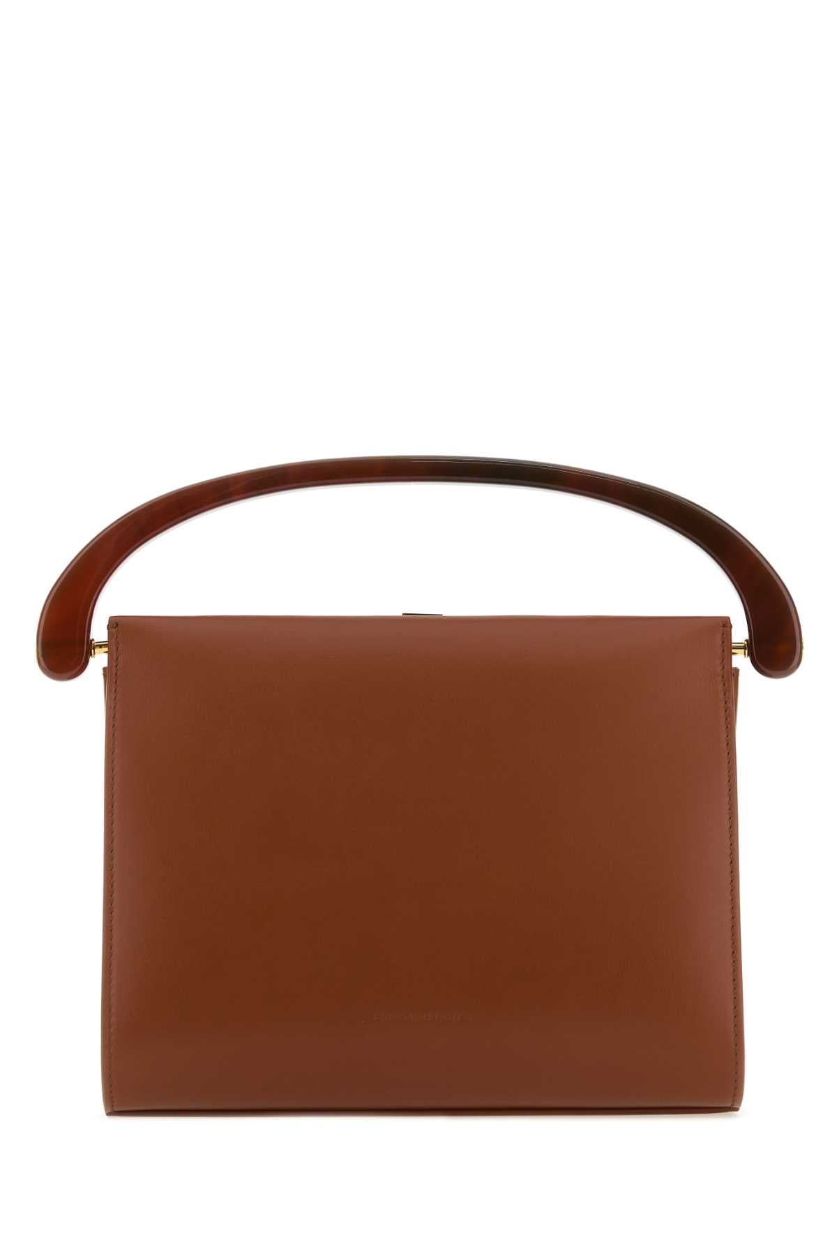 Dries Van Noten Women Caramel Leather Handbag