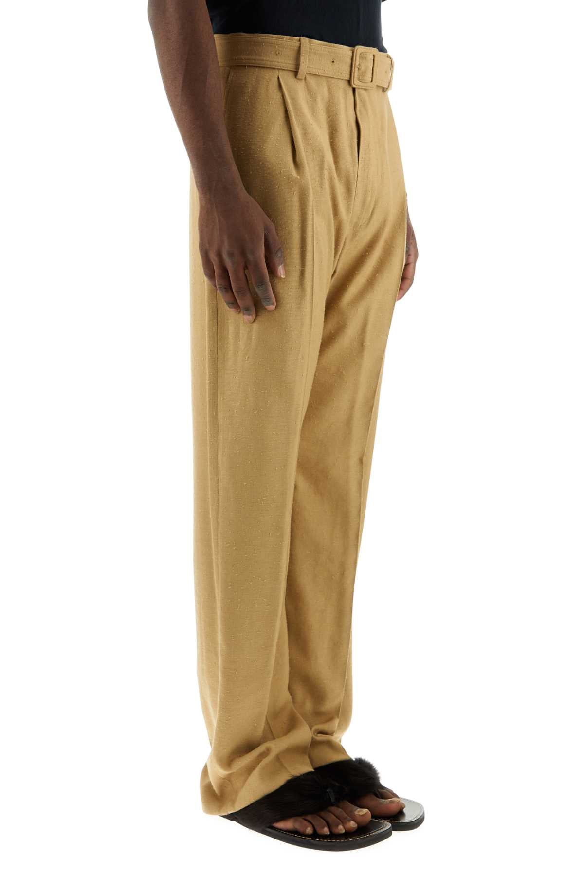 Dries Van Noten Men Camel Viscose Blend Pant