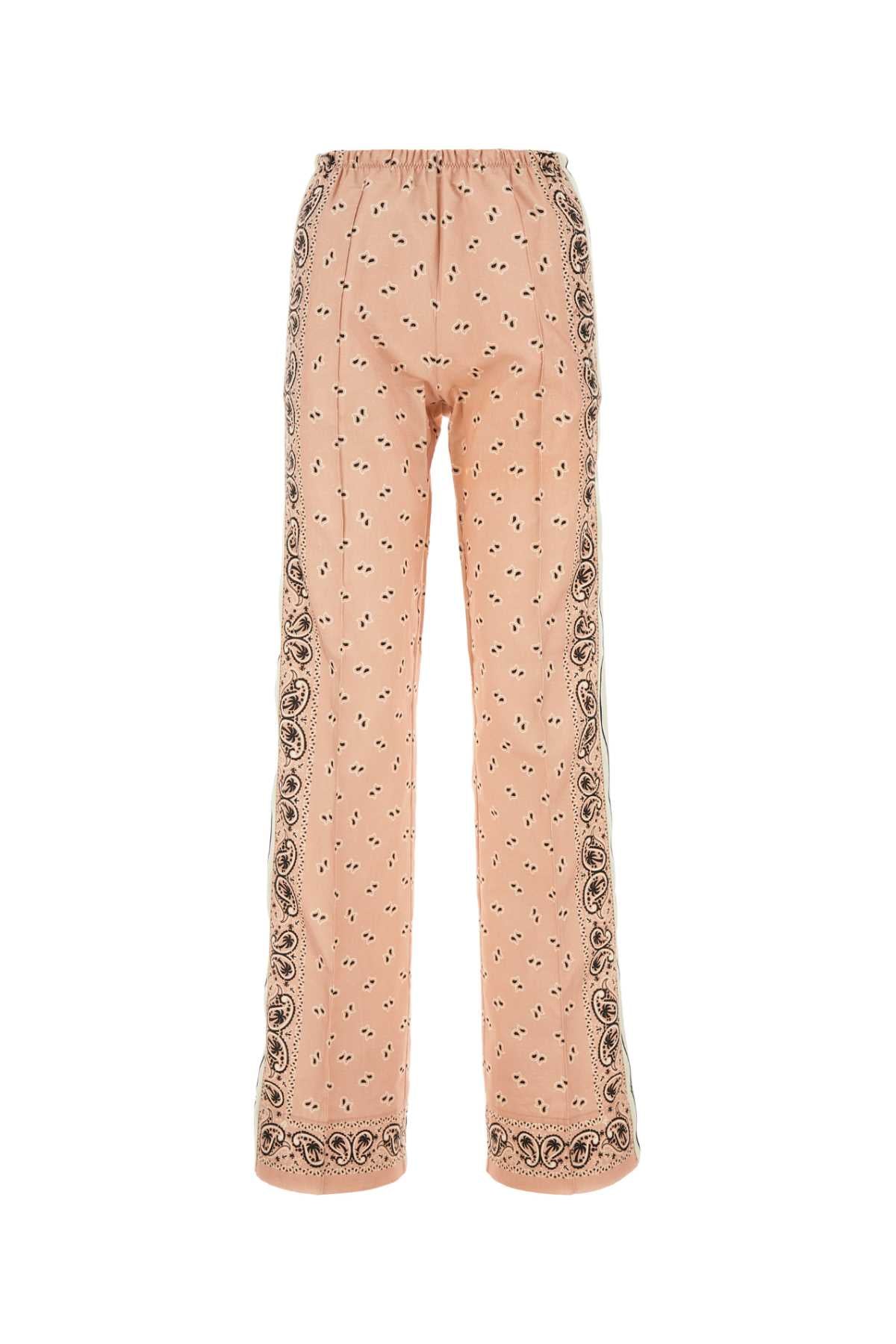 Palm Angels Women Printed Linen Blend Pant