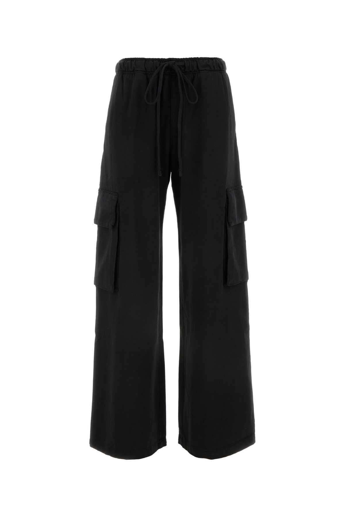 Palm Angels Women Black Cotton Joggers