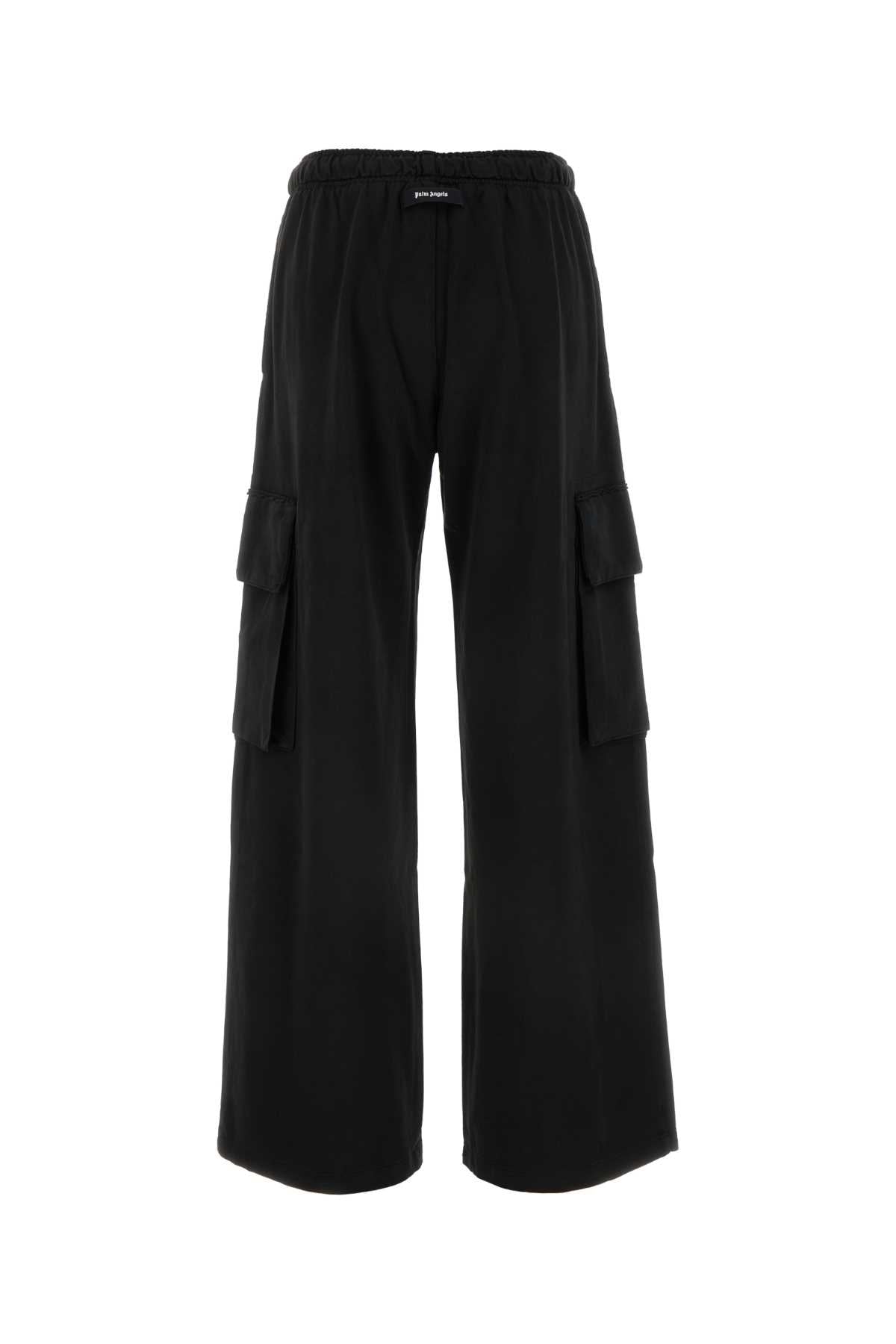 Palm Angels Women Black Cotton Joggers