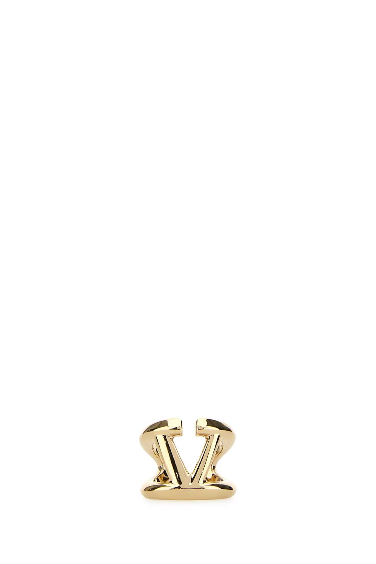 Valentino Garavani Women Gold Metal Vlogo Signature Ring