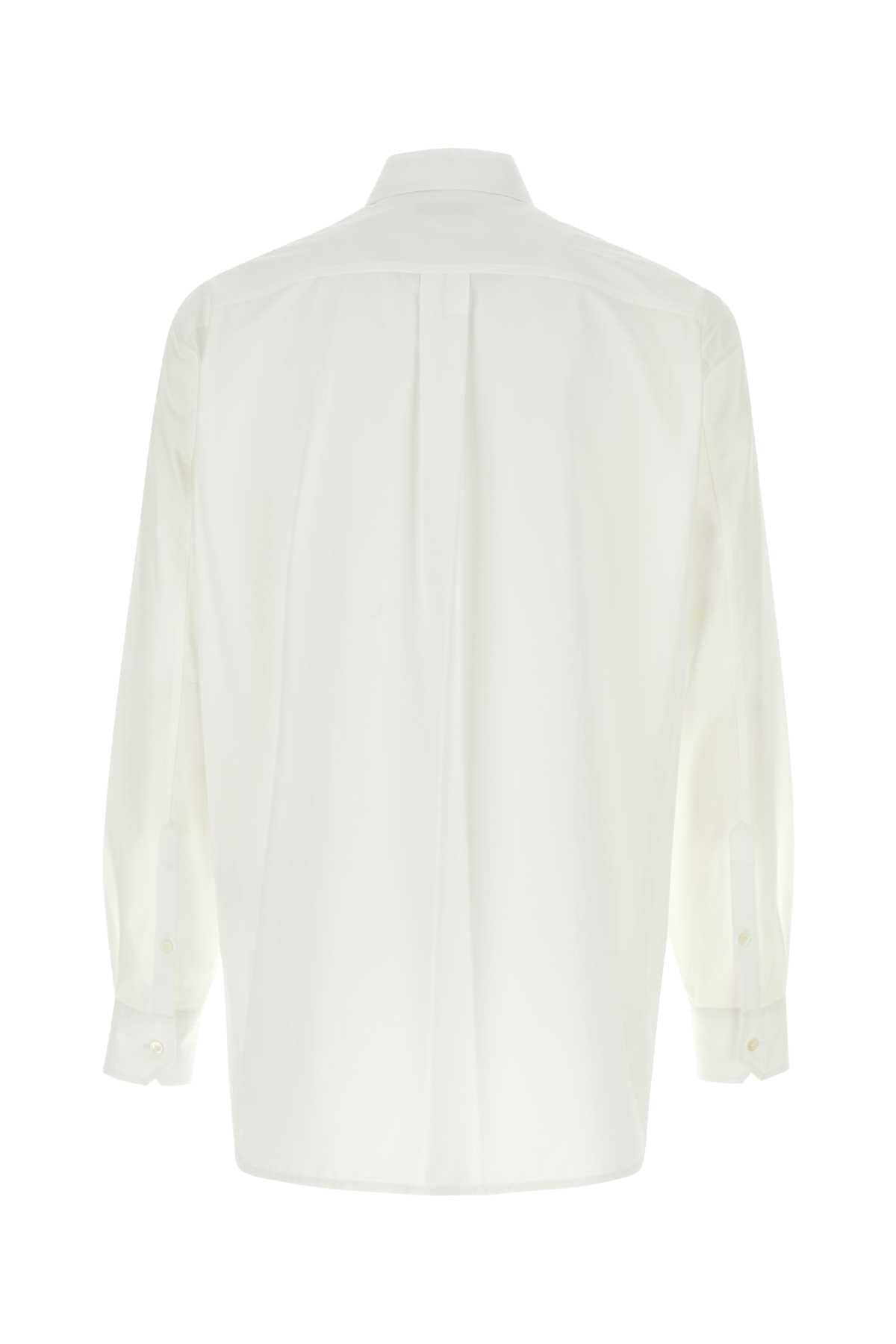 Valentino Garavani Men White Poplin Shirt
