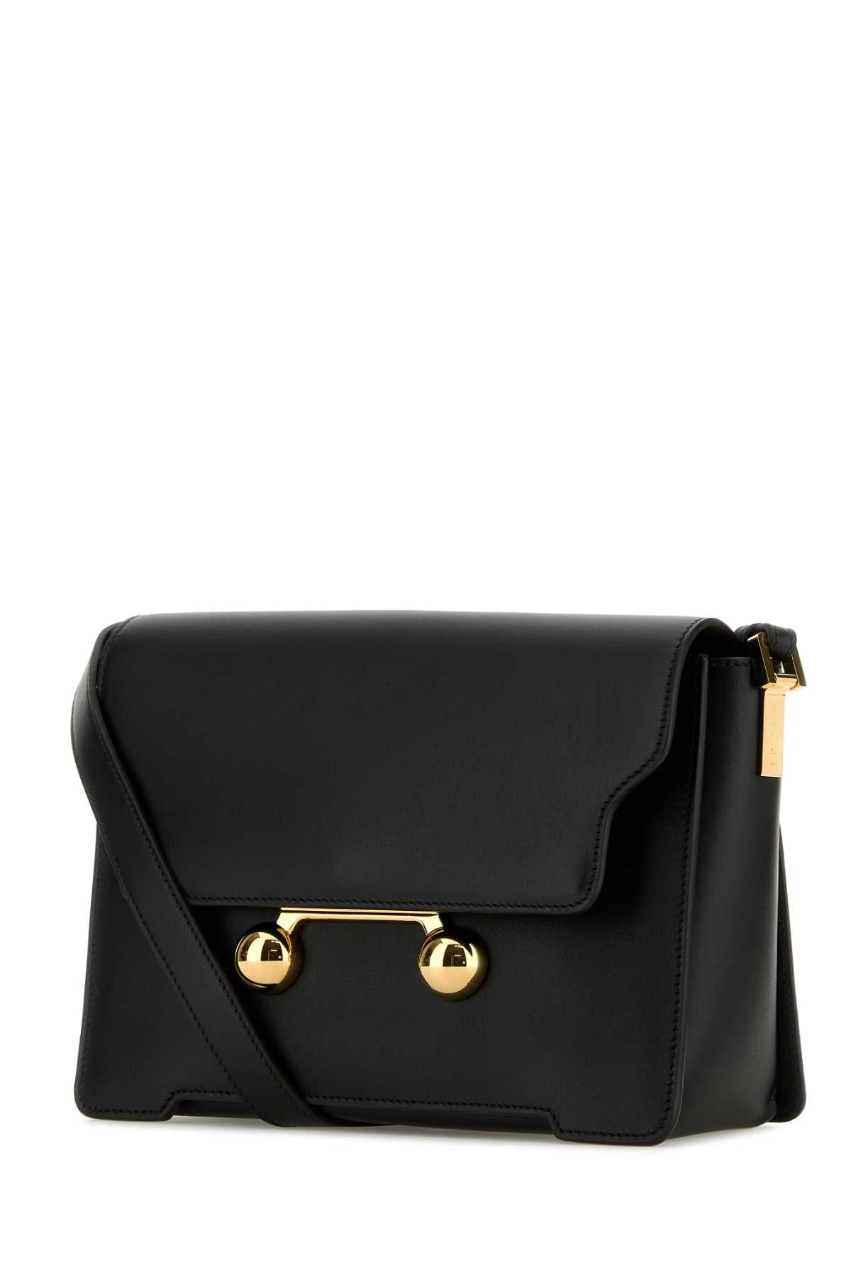 Marni Women Black Leather Medium Trunkaroo Crossbody Bag