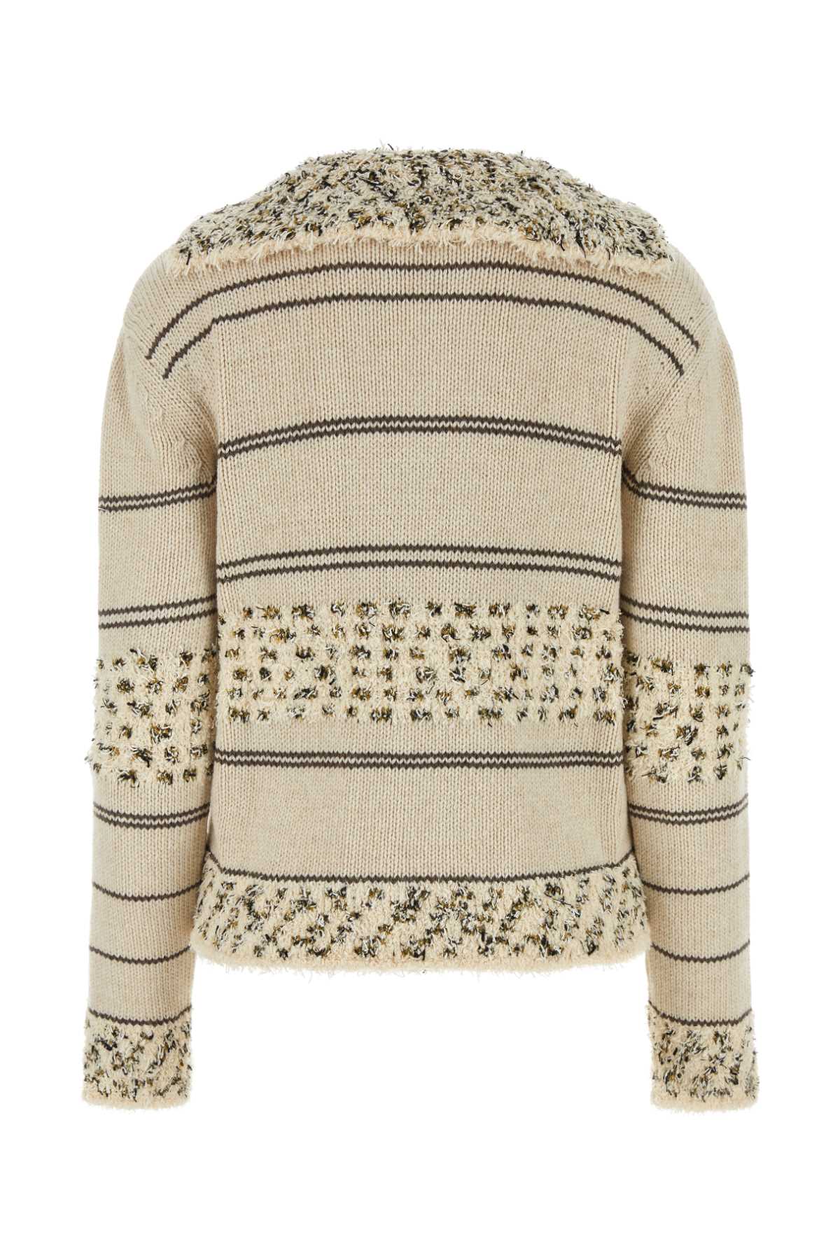 Bottega Veneta Women Embroidered Wool Blend Polo Shirt