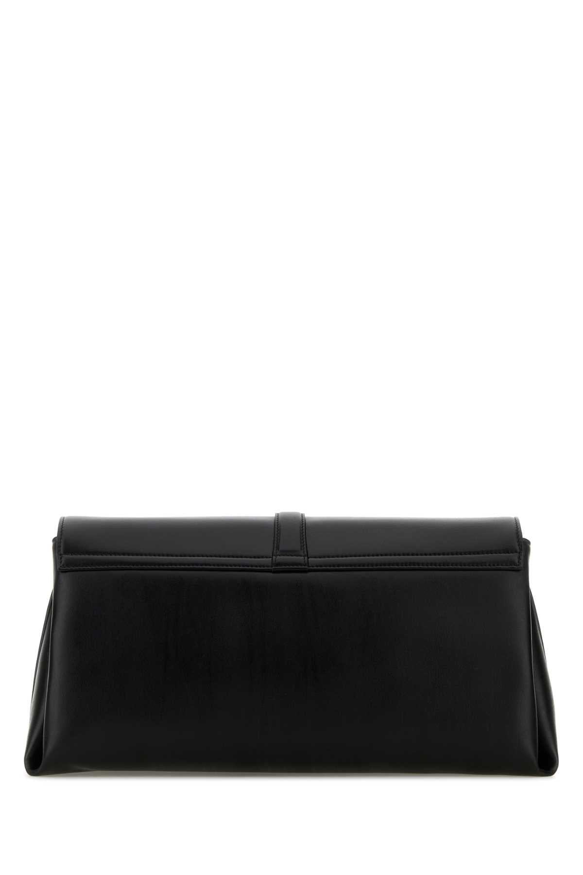 Salvatore Ferragamo Women Black Leather Large Crossbody Bag