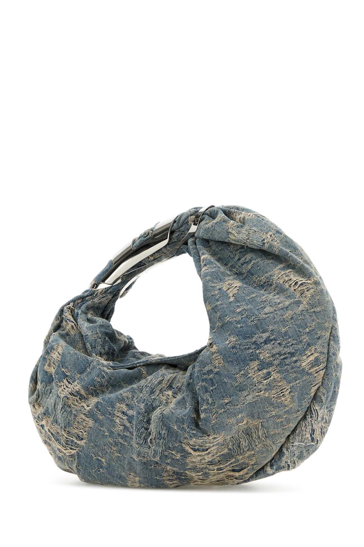 Diesel Women Denim Grab-D Hobo Shopping Bag