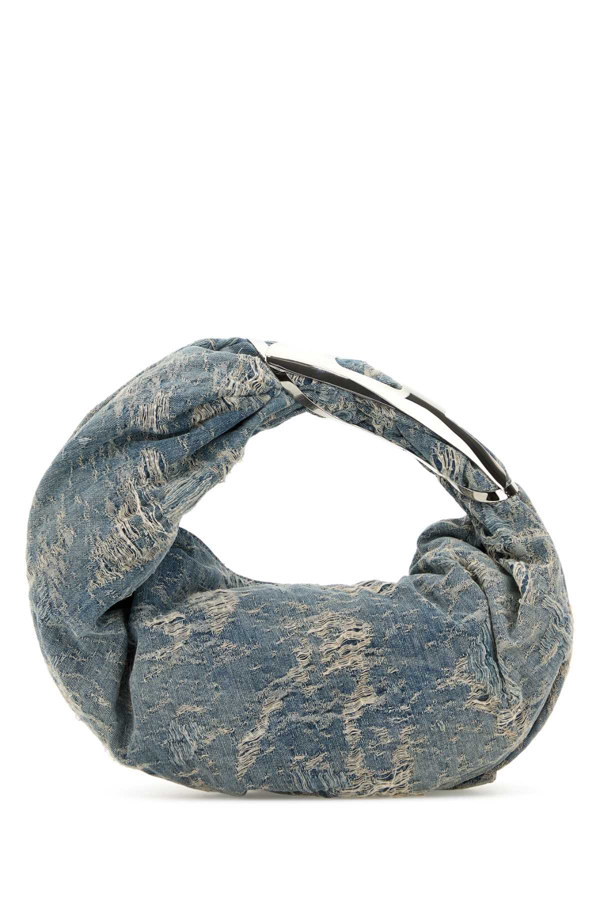 Diesel Women Denim Grab-D Hobo Shopping Bag