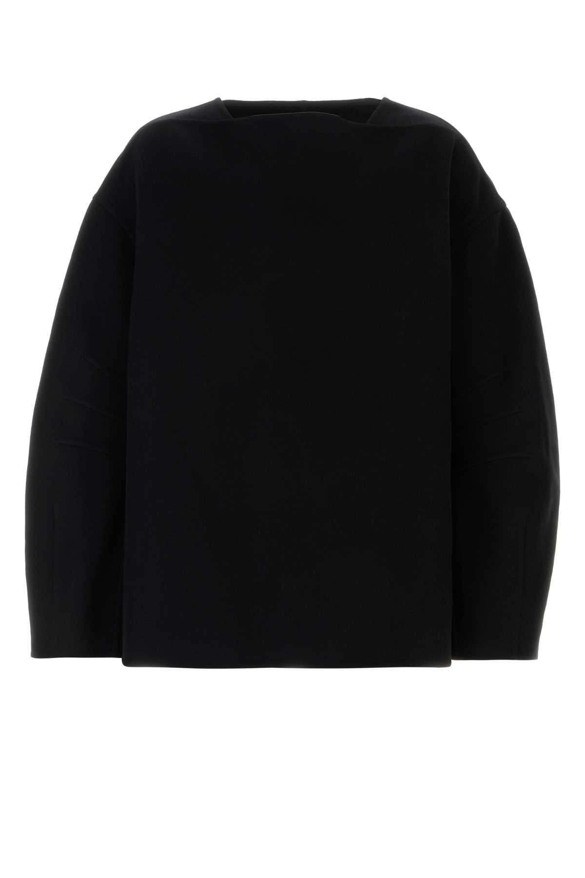 Jil Sander Men Black Wool Oversize Sweater