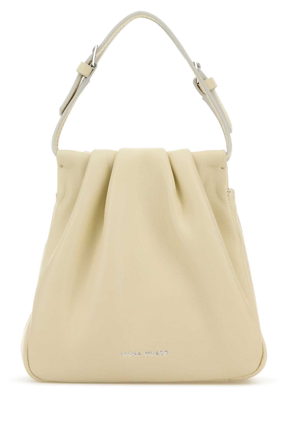 Amina Muaddi Women Iovry Nappa Leather Vittoria Crystal Handbag