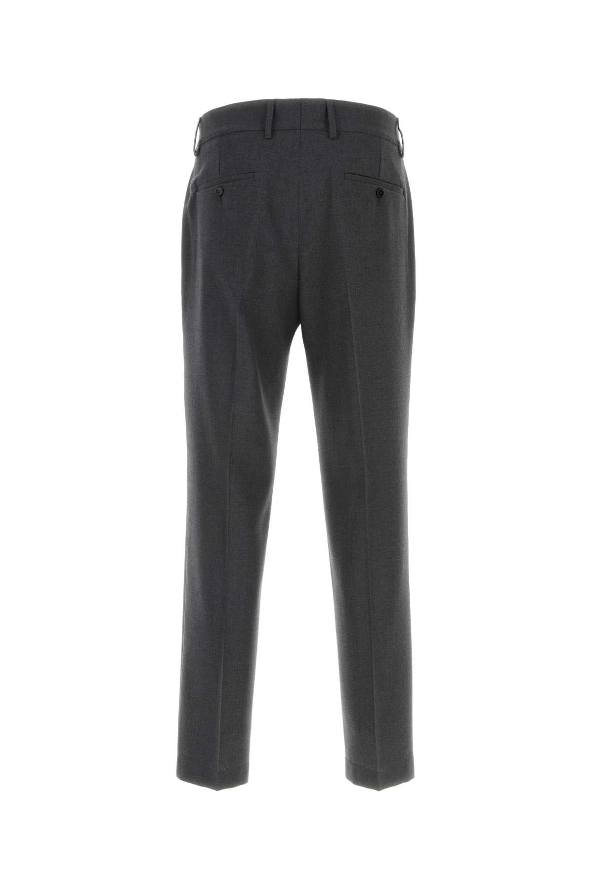 Dolce & Gabbana Men Dark Grey Wool Blend Pant