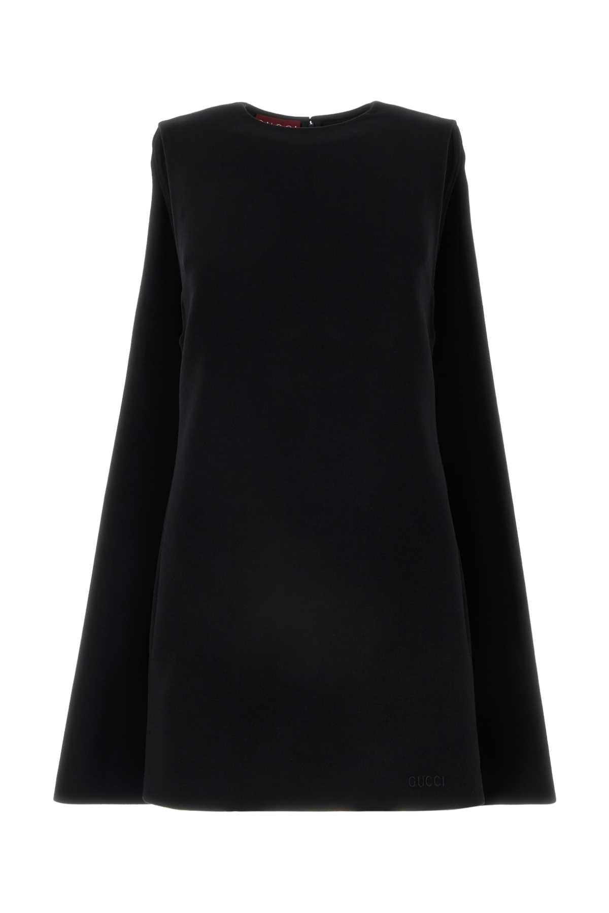 Gucci Women Black Wool Mini Dress