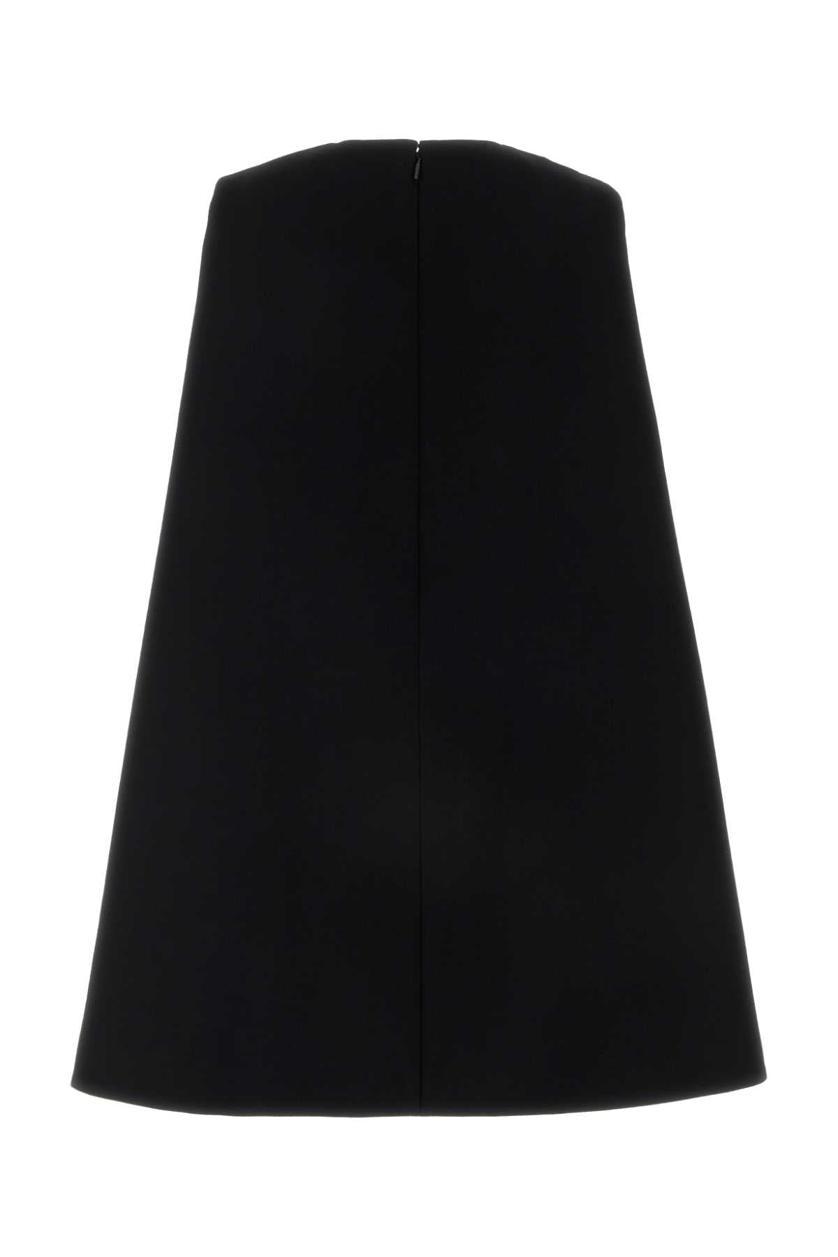 Gucci Women Black Wool Mini Dress