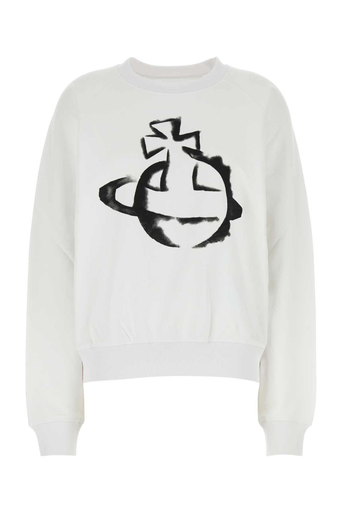 Vivienne Westwood Women White Cotton Oversize Sweatshirt