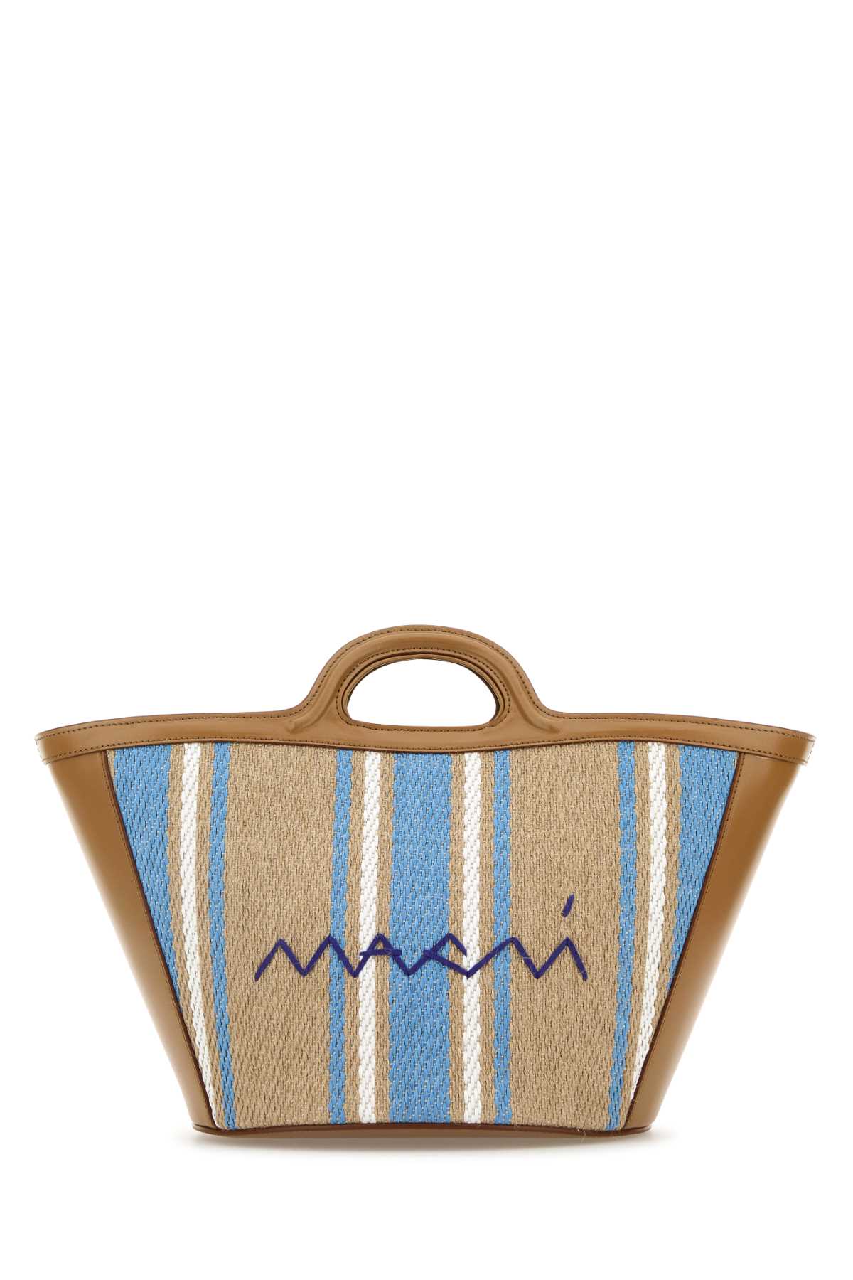 Marni Women Embroidered Canvas Tropicalia Bucket Bag
