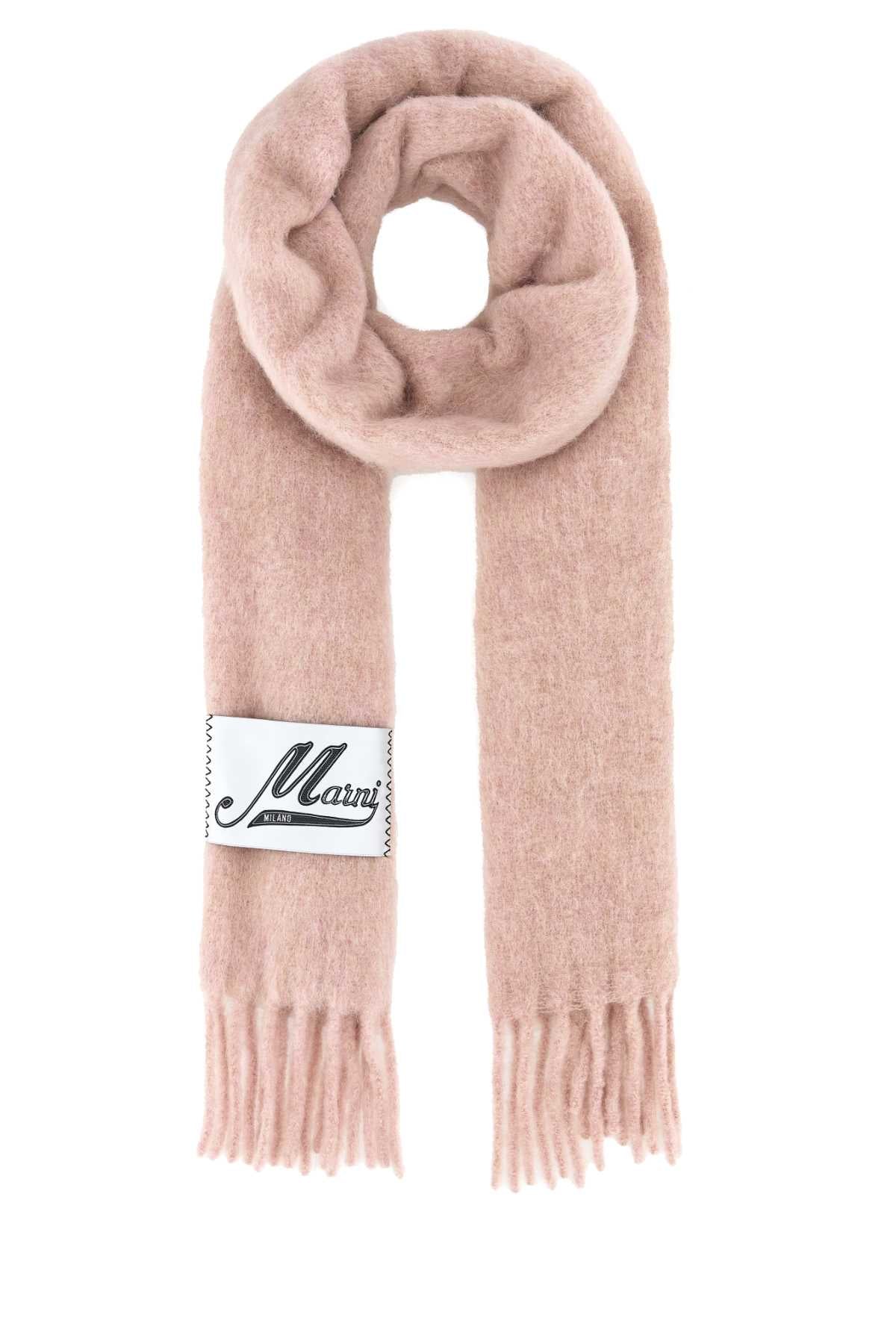Marni Men Pink Alpaca Blend Scarf