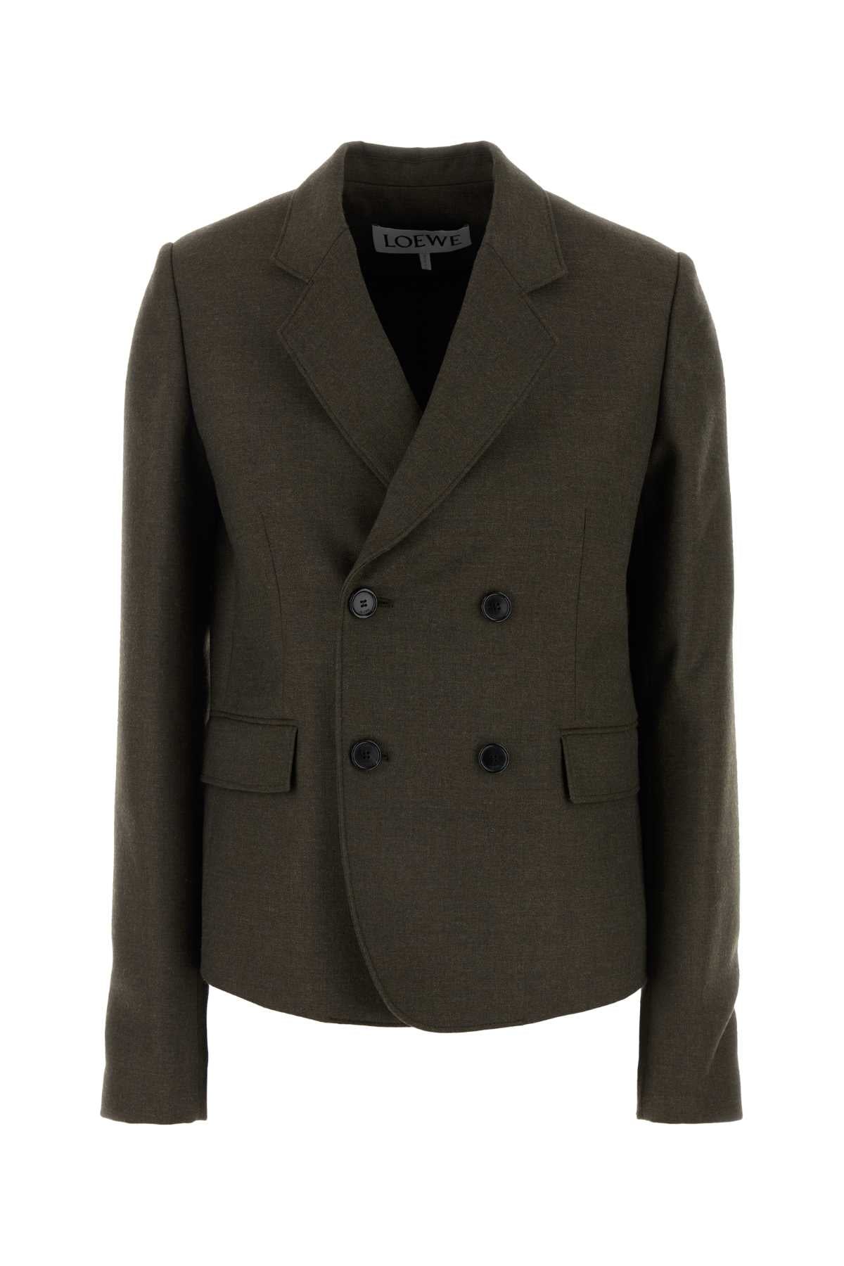 Loewe Women Brown Wool Blazer