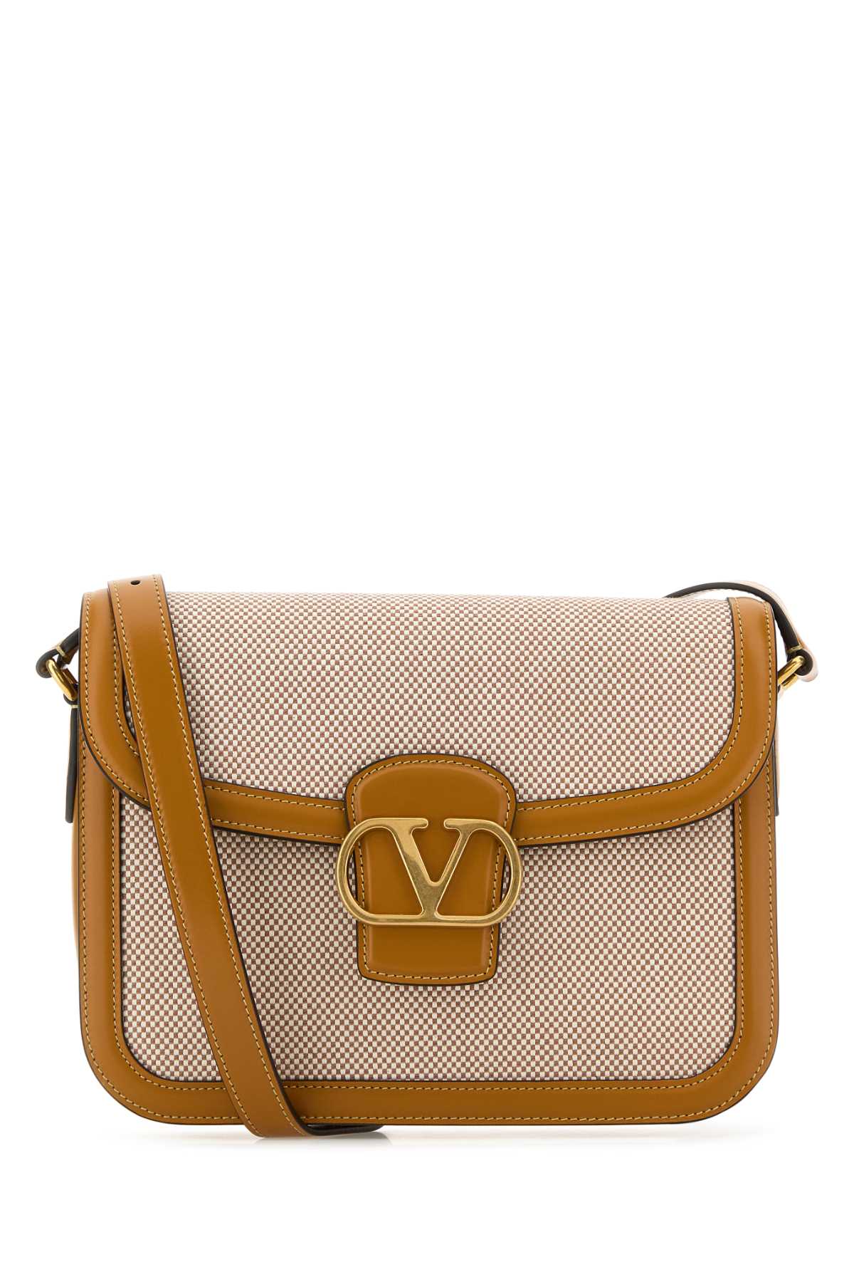 Valentino Garavani Men Two-Tone Canvas And Leather 9To5 Shoulder Bag