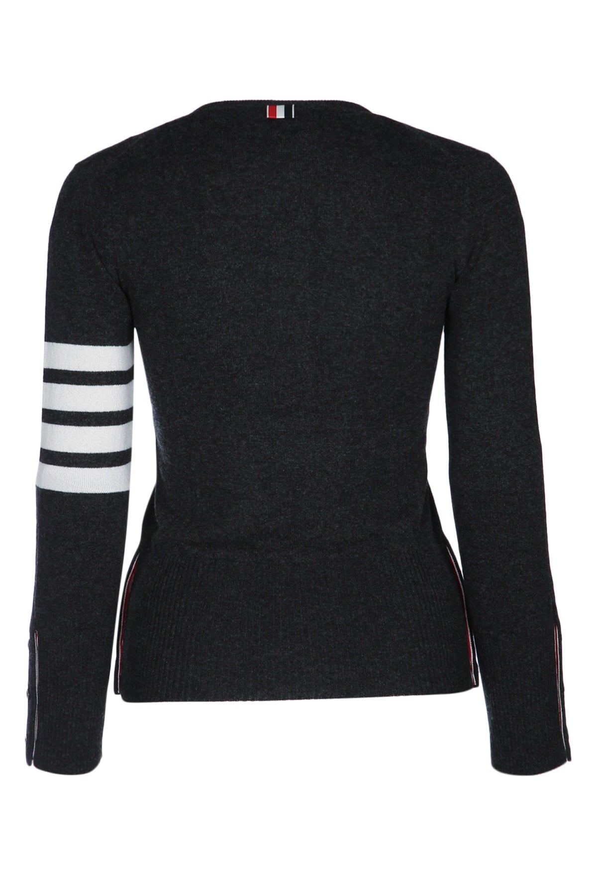 Thom Browne Women Classic Crewneck Cardigan W/ 4 Bar In Cashmere