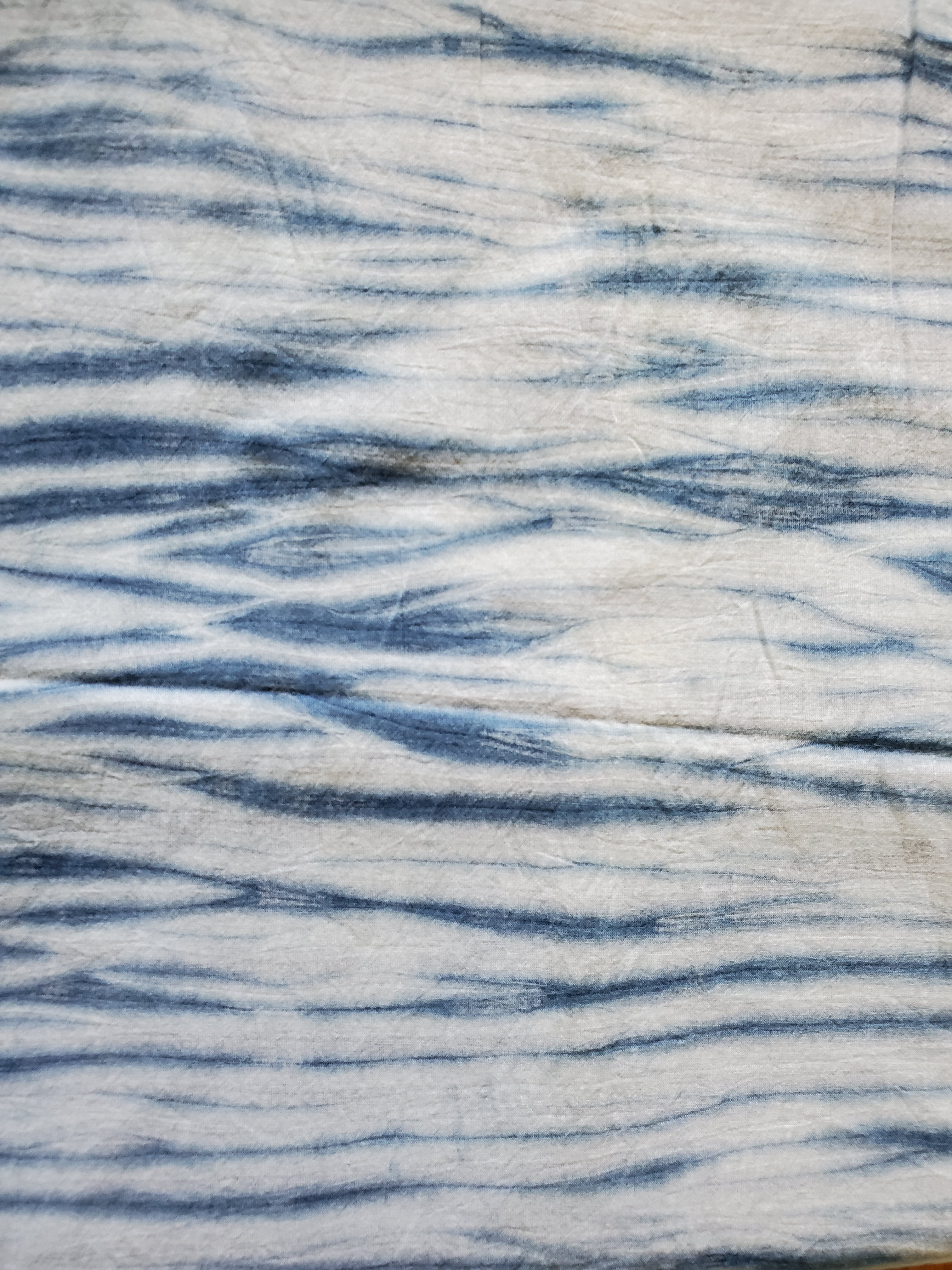 Indigo  Ridge Cotton Fabric by OMSutra