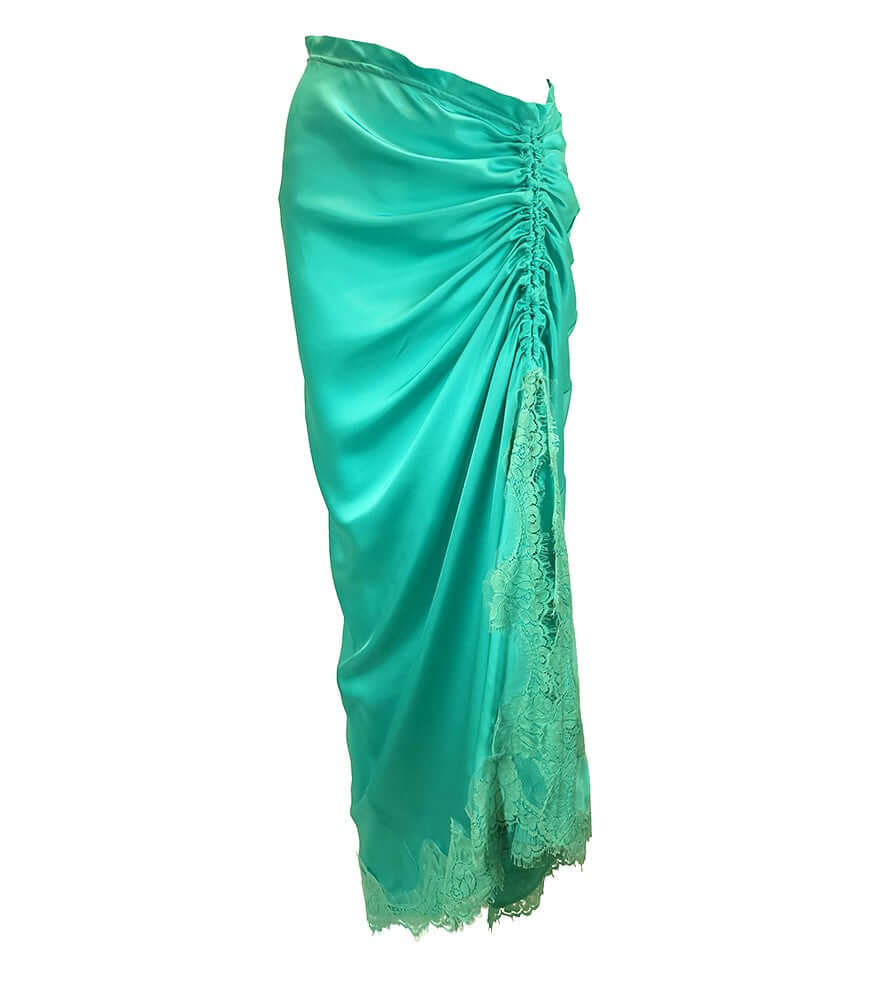 Turquoise Skirt W/ Drawstring