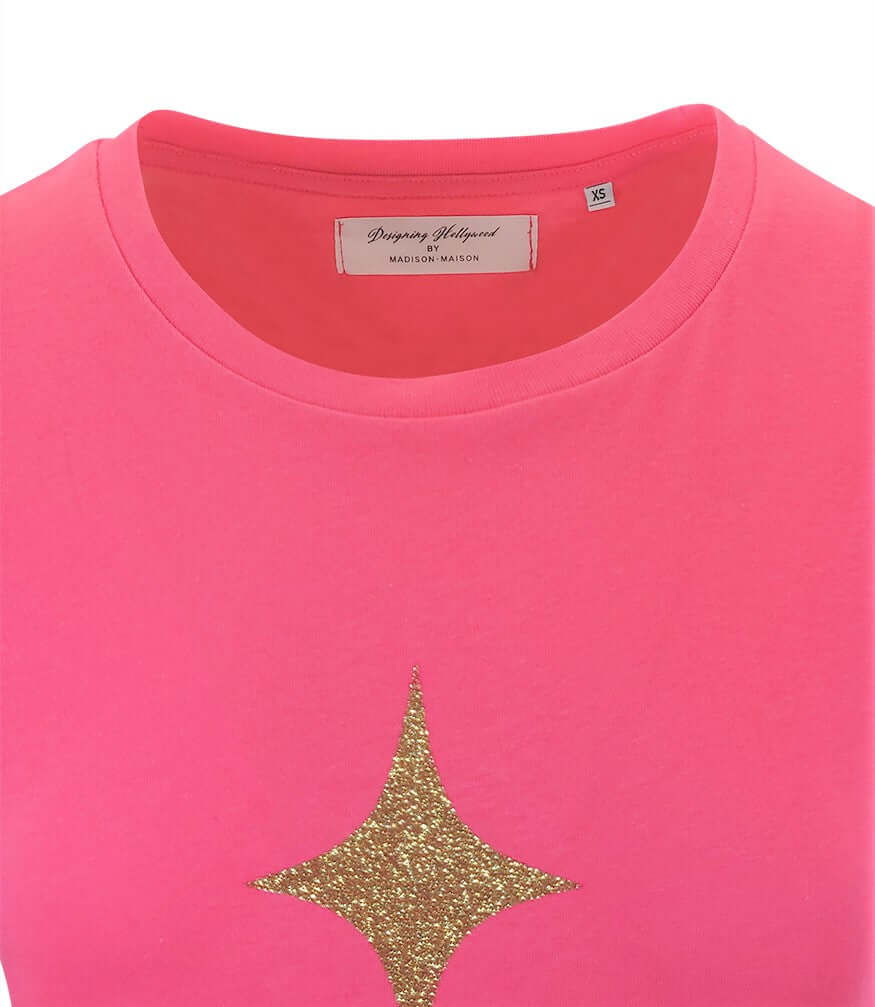 Designing Hollywood X Madison Maison™ Cotton Fuchsia Star Lady T Shirt
