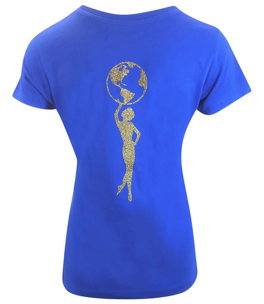 Designing Hollywood X Madison Maison™ Cotton Mid Blue Star Lady T Shirt